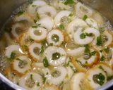 簡単！モロヘイヤのお味噌汁☆生姜バター作り方3写真
