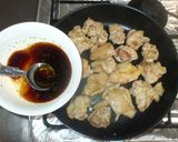 鶏もも肉の照り焼き♪簡単黒酢オイスター味作り方6写真