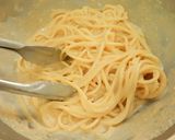 即席ソースで簡単。たらこクリームパスタ!作り方5写真