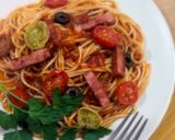 面白い長−いパスタ★インスタ映え作り方5写真