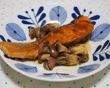 鮭と舞茸のバターポン酢焼き♪簡単で美味！作り方6写真
