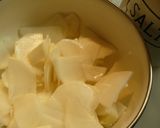 嫁レシピ♪＊´∪｀＊菜の花とカブの浅漬け作り方4写真