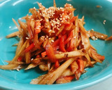 お弁当に！ごぼうとにんじんのきんぴら作り方5写真