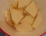 さつま芋と玉葱のほっこり味噌汁作り方1写真