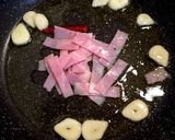簡単！アスパラとベーコンのペペロンチーノ作り方6写真