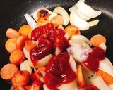 魚肉ソーセージのナポリタン作り方6写真