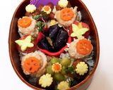 シュウマイと肉団子弁当 詰め方 簡単作り方5写真