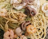 シーフードアンチョビパスタ作り方4写真