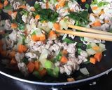 お弁当や、お昼ごはんに☆ガパオ風そぼろ丼作り方4写真