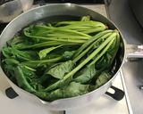 満足！ほうれん草と卵と厚揚げの和風和え作り方1写真