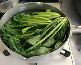 満足！ほうれん草と卵と厚揚げの和風和え作り方1写真