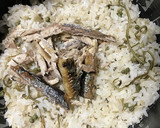 秋刀魚と実山椒のもち麦入り炊き込みごはん作り方4写真