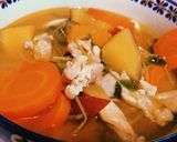秋野菜たくさん味噌煮込みうどん作り方4写真