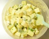 アボカドと木綿豆腐のわさび醤油マヨサラダ作り方5写真