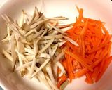 レンジで簡単♪根菜ツナ豆苗マヨポンサラダ作り方4写真