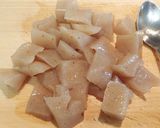 たぬき汁（チーズをトッピング）作り方1写真