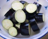 お店レシピ☆なすと長ねぎの煮物作り方1写真