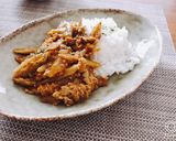 レンジで！ひき肉とごぼうのカレー作り方6写真