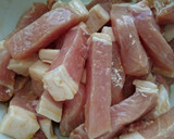 学校給食(風)☆豚肉のかりん揚げ作り方1写真