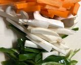 スルメイカの野菜炒め作り方2写真