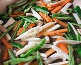 スルメイカの野菜炒め作り方3写真