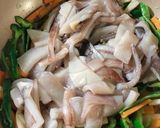 スルメイカの野菜炒め作り方4写真