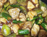 鶏肉と茄子とオクラの甘辛さっぱり炒め♪作り方5写真