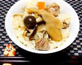 美味しいよ～♪鶏ごぼうの炊き込みご飯❤作り方7写真
