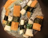 ジュワっと香ばし♫パン耳の海苔バター醤油作り方2写真