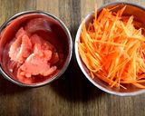 食材はたった2つだけ♡人参のたらこ炒め作り方1写真