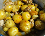 ＊新栗とじゃがいもと豚コマの煮物＊作り方5写真