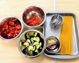 サバ缶とズッキーニのパスタ作り方2写真