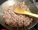 青パパイヤとひき肉の炒め物作り方2写真