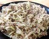 青パパイヤとひき肉の炒め物作り方4写真