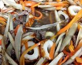 ごぼうと牛肉の炒め物作り方3写真