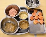 桃と帆立貝の重ね揚げ作り方5写真