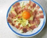 レンジで時短＊ベーコンキャベたま作り方4写真