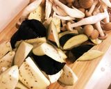 なすとしめじの味噌チーズ焼き作り方1写真