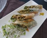 納豆とめかぶの焼き春巻き作り方4写真
