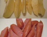 ポテトとウインナー❀ฺカレーケチャップ作り方1写真