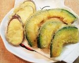 さつまいもとかぼちゃの天ぷら★卵不要作り方5写真