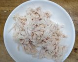 鶏ささみの薬味和え作り方1写真