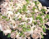 生姜たっぷり☆れんこんとひき肉のそぼろ丼作り方3写真