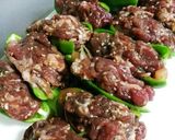 コストコ～＊ピーマンのプルコギ肉詰め＊作り方3写真