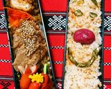 旦那弁当❤鮭と青のりご飯作り方1写真