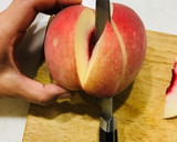 皮ごと食べましょ♡桃の美しい切り方♡作り方7写真