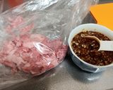 豚小間肉のおかずサラダ作り方1写真