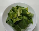 ベジ♪チンゲン菜の塩昆布あえ作り方1写真
