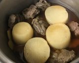 大根と牛肉の煮込み作り方3写真