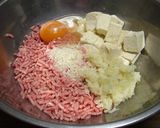 ヘルシー＊春の豆腐ハンバーグ作り方2写真